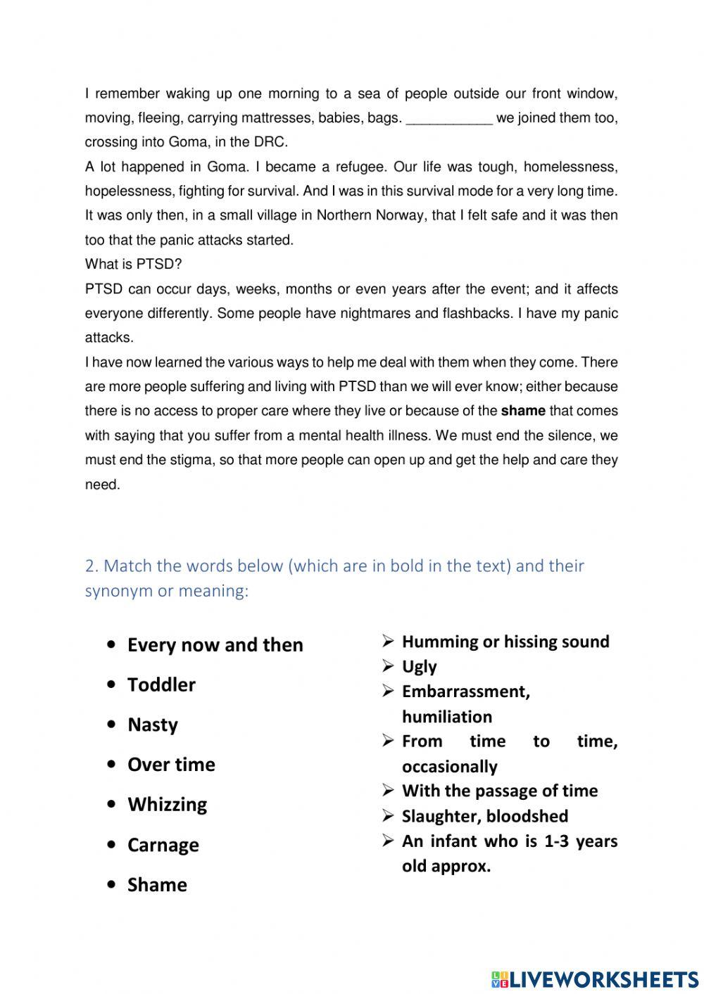 The first time I had a panic attack