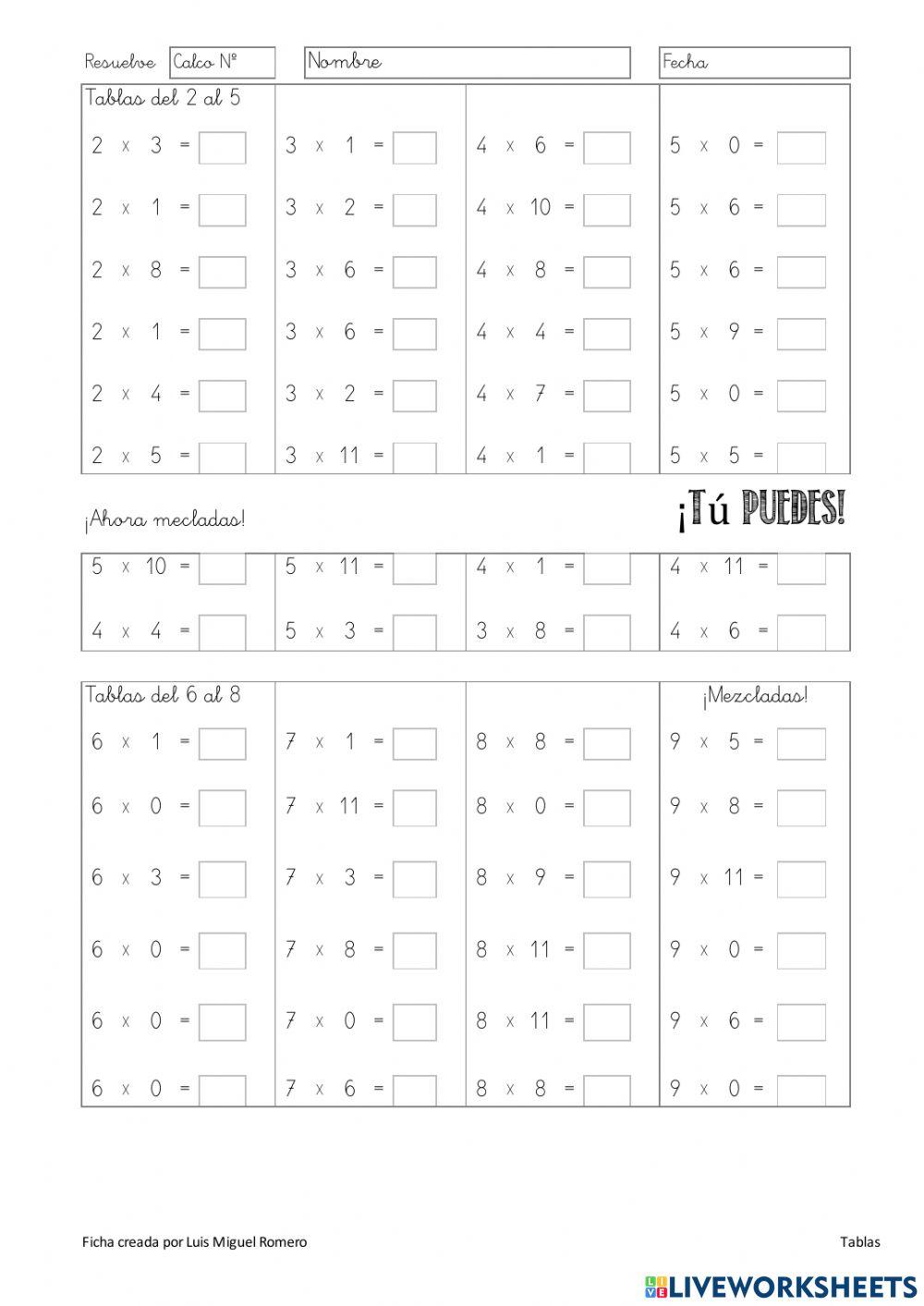 Control de tablas 3