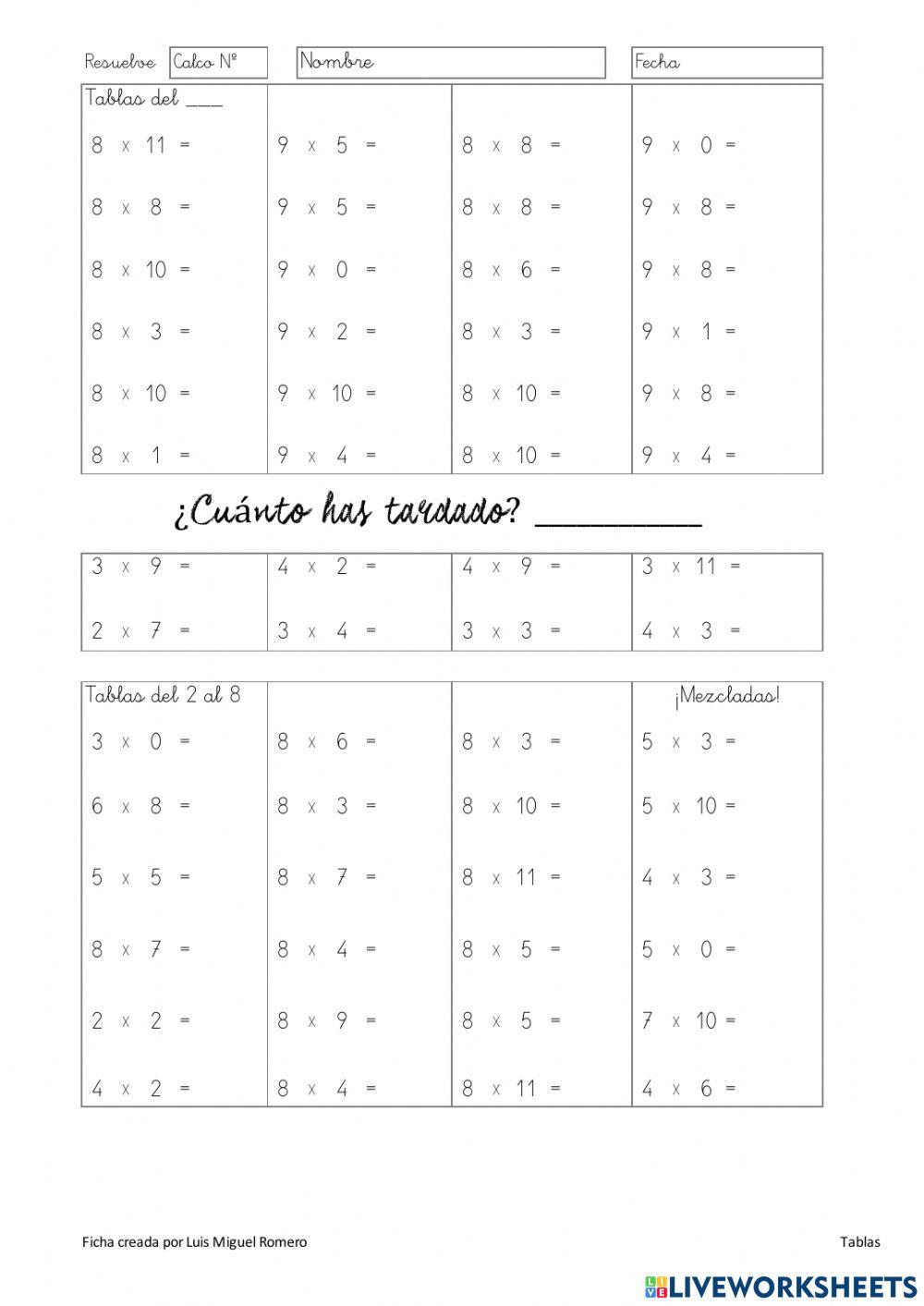 Control de tablas 3