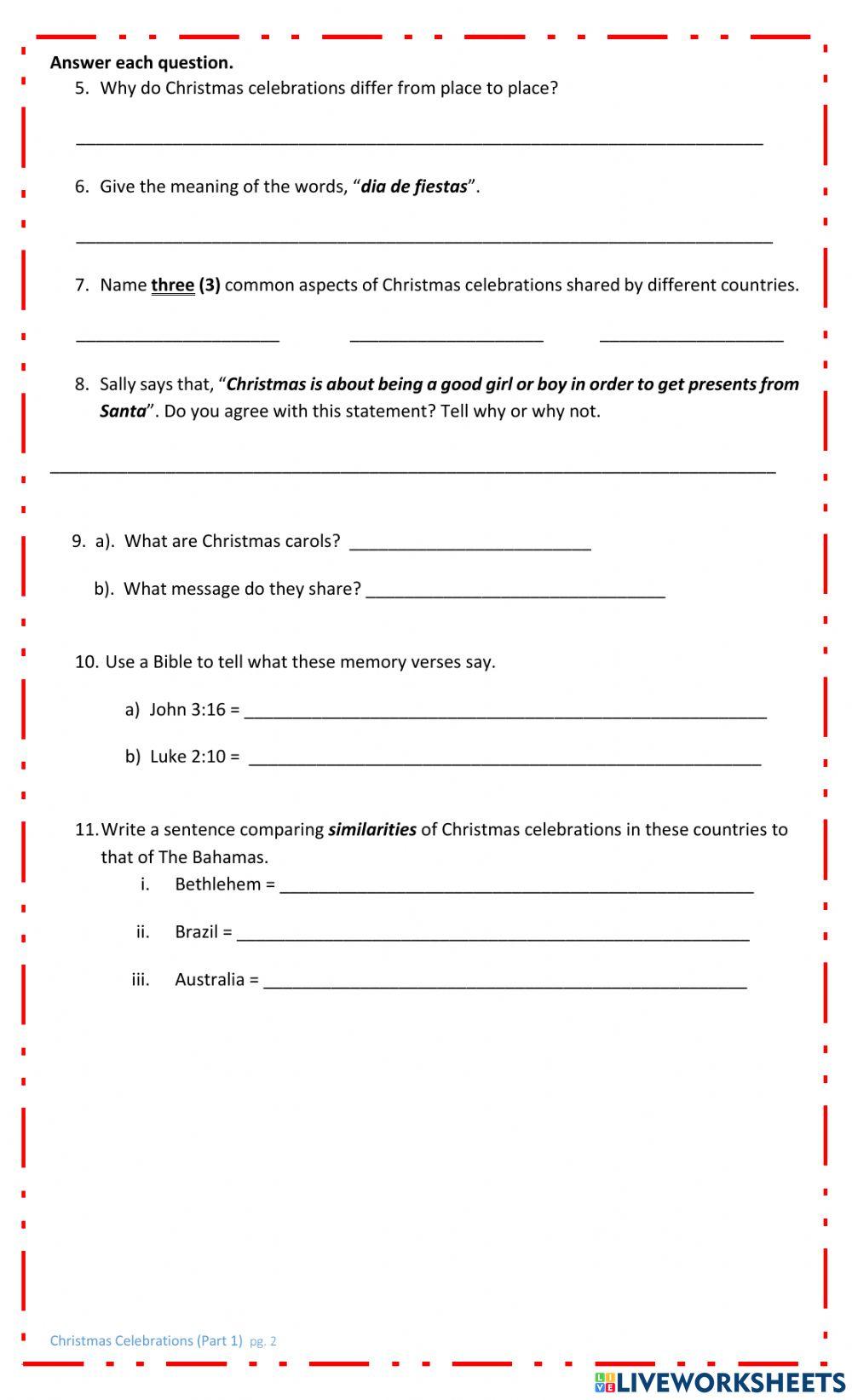 Celebrating Christmas: (Part 1) Christmas Celebrations around the World