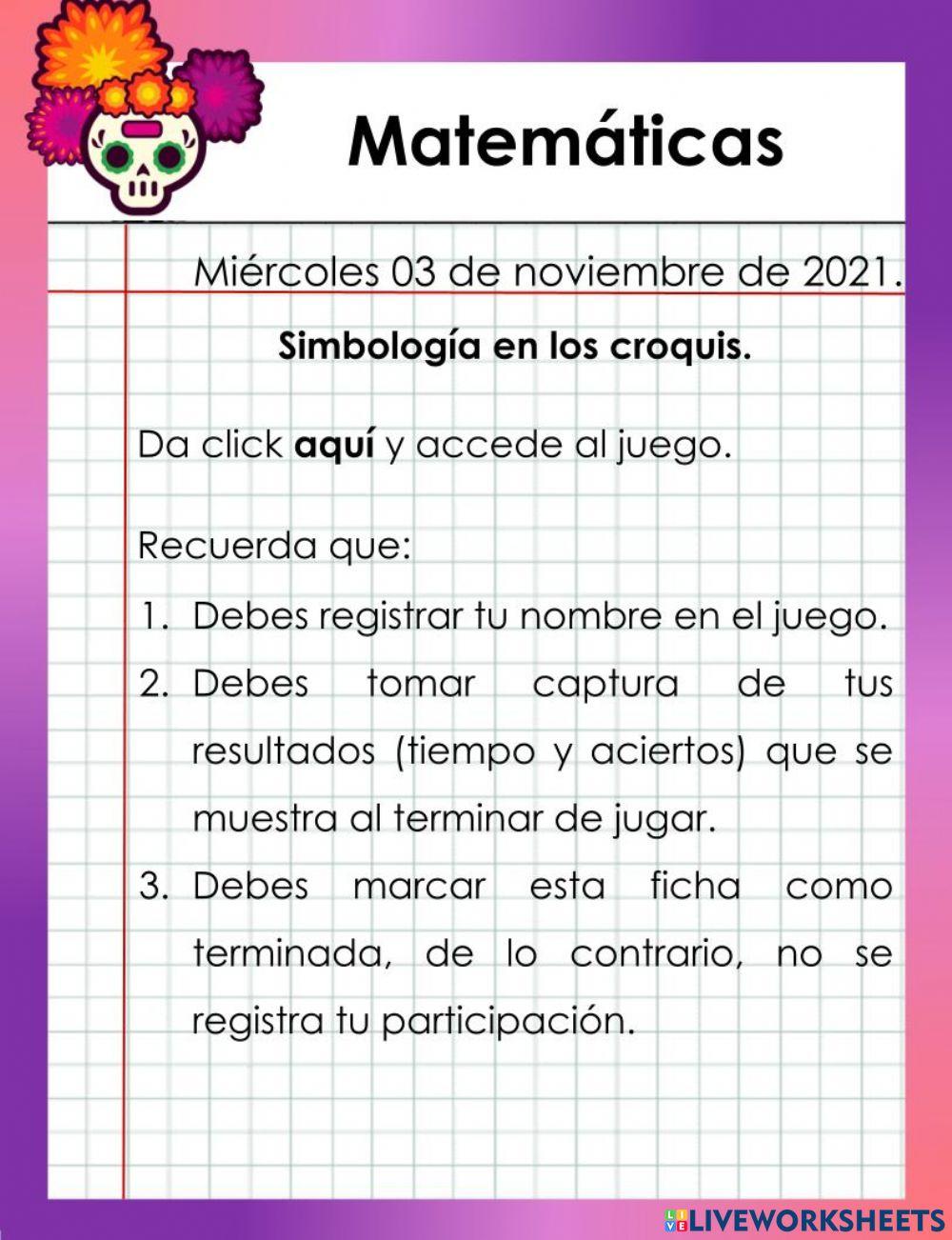 Simbología en los croquis