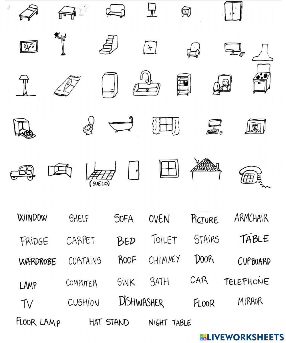 Furniture - vocabulary