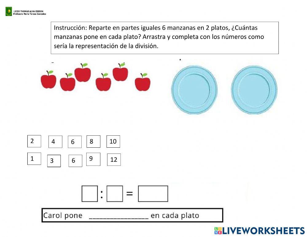 Representacion de divisiones