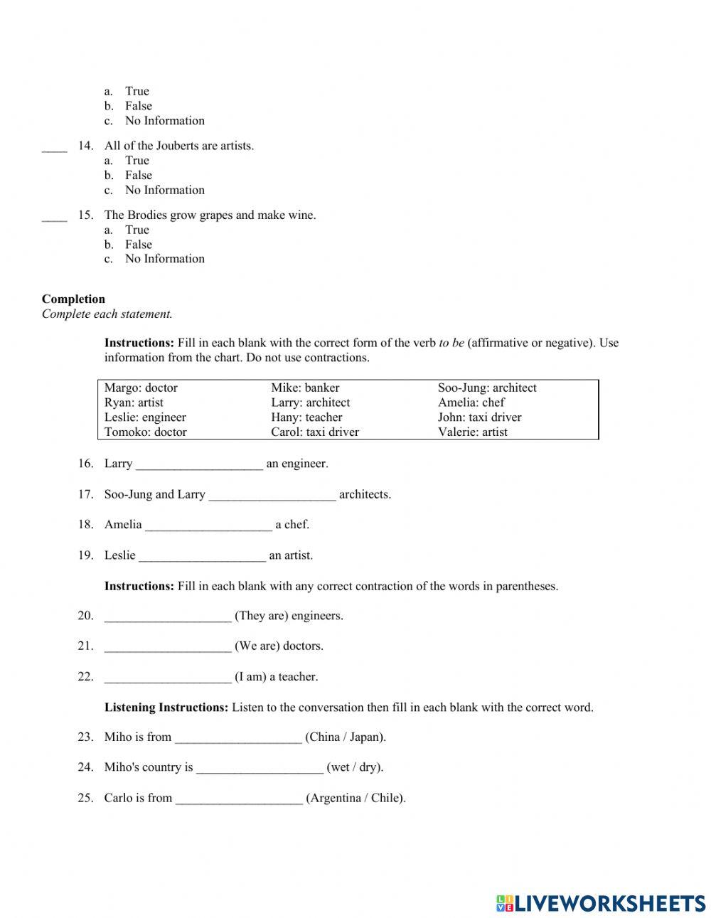 Jobs around the world