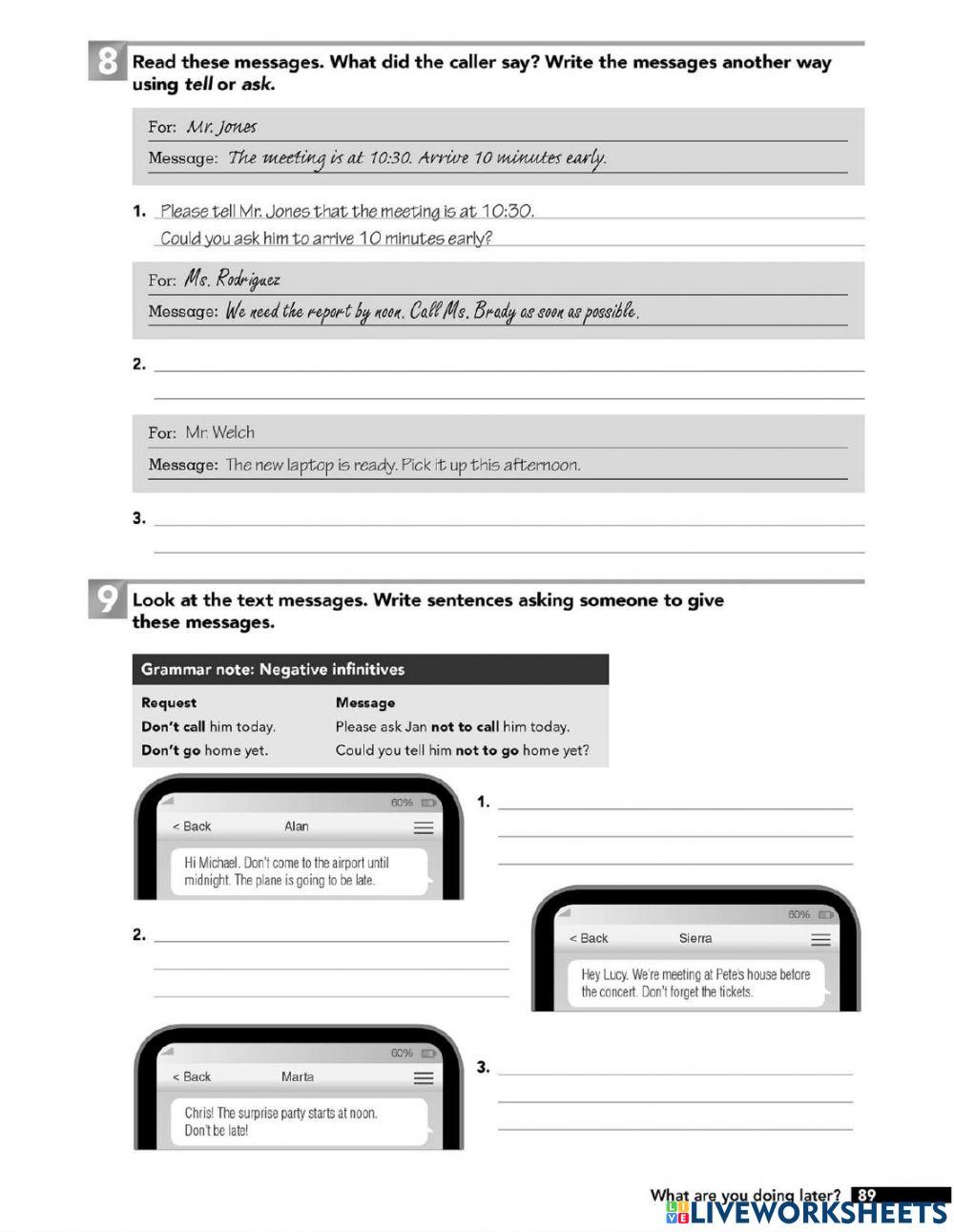 Interchange 1 workbook unit 15 lesson 2 online exercise for live