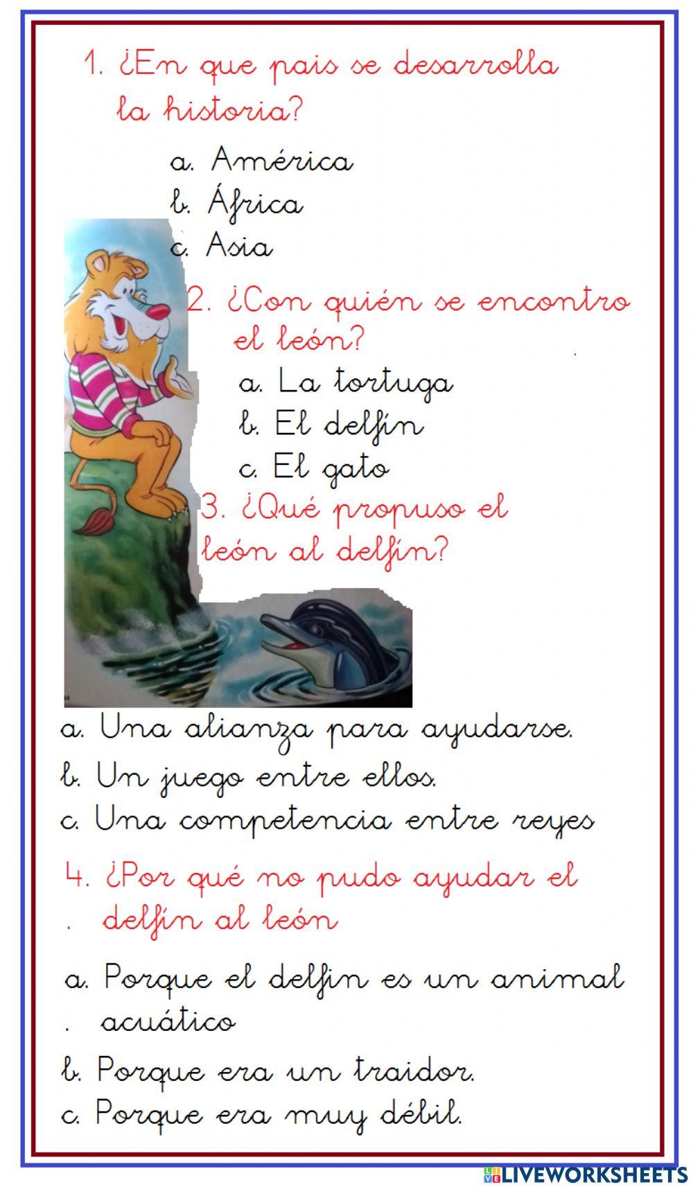 El león y el delfín