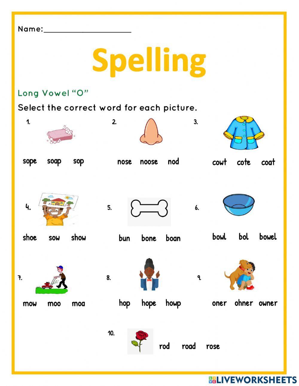 Long Vowel -O- Words