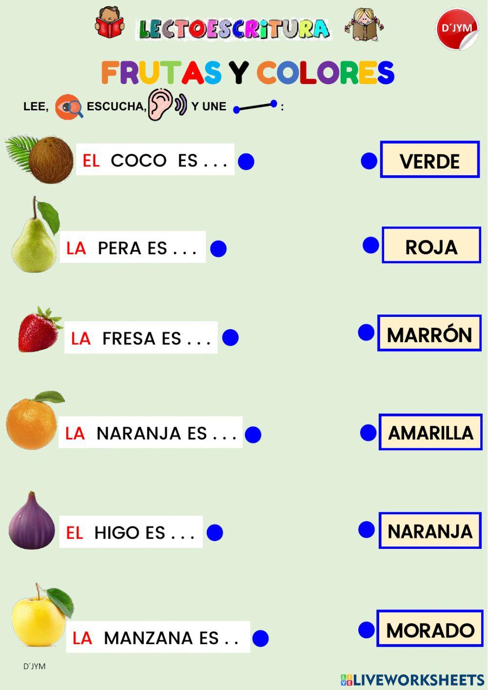 Frutas y colores