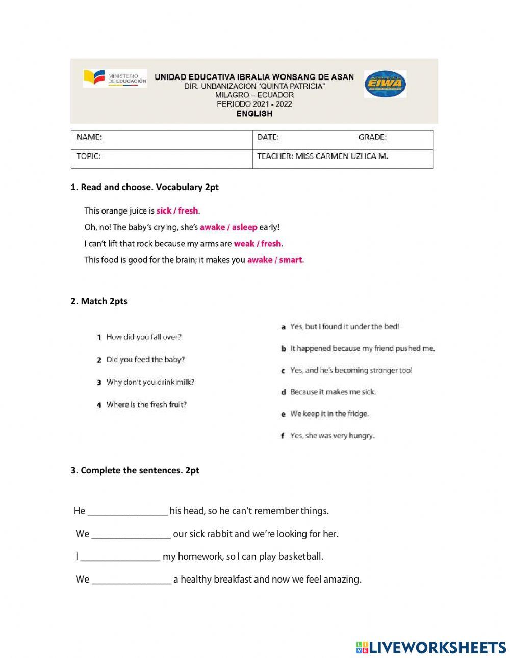 APORTE Q2P1 7TH GRADE