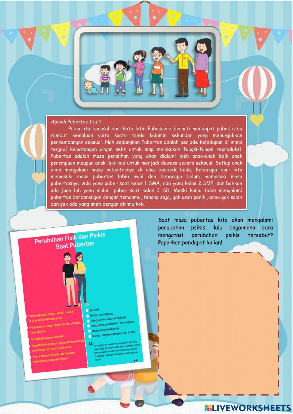 LKPD Kelas 6: Pubertas