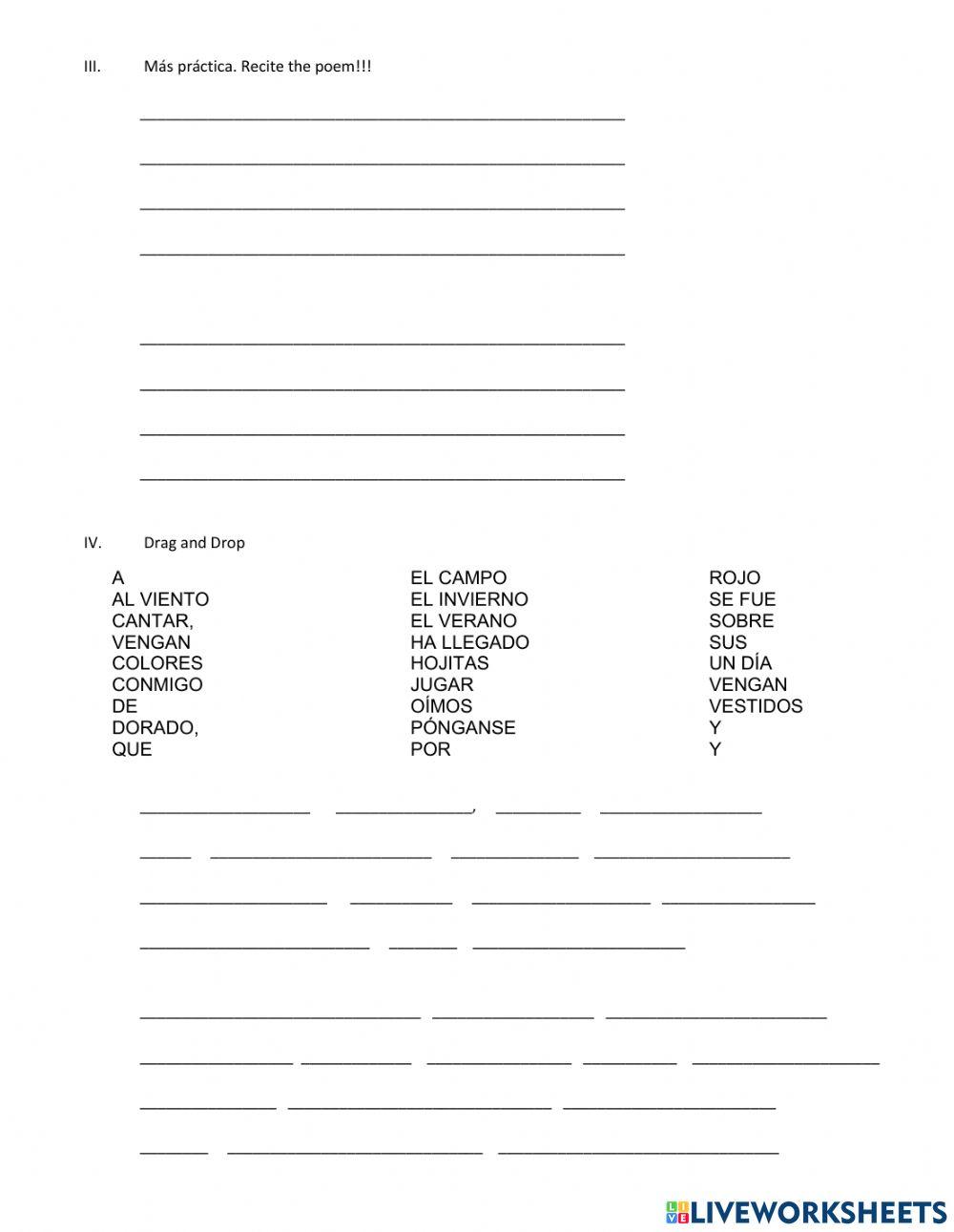 Vengan Hojitas Practice