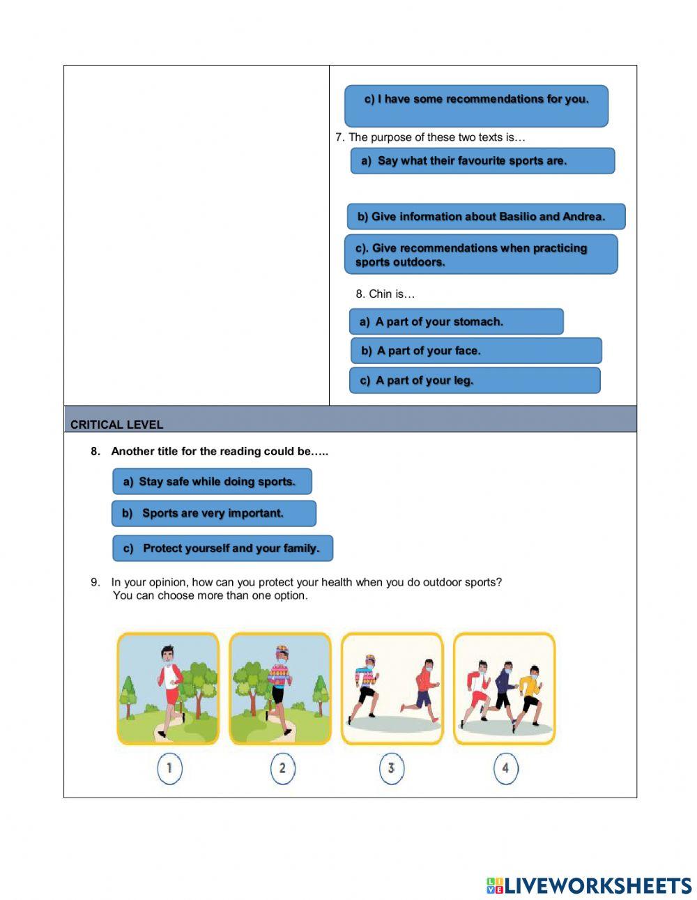 OUTDOOR SPORTS DURING THE PANDEMIC