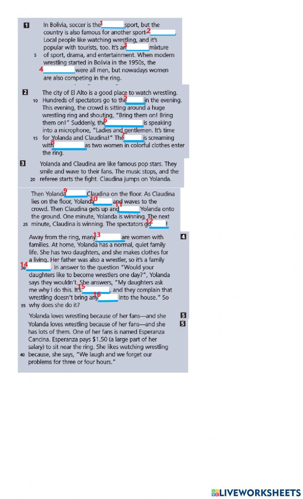 Listening and reading