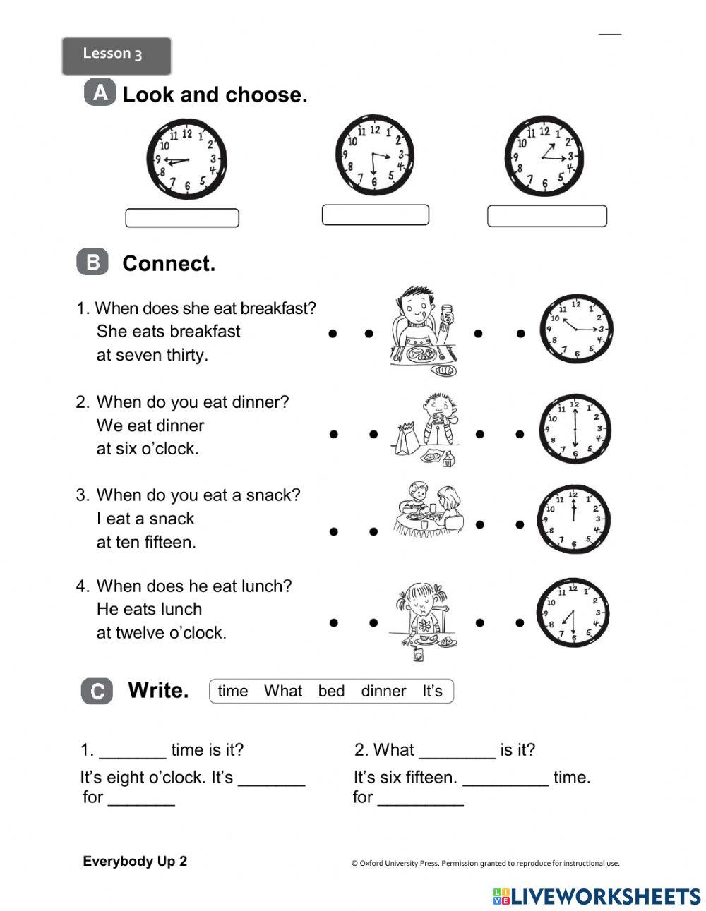 Lesson 3. 3rd. Grade. online exercise for | Live Worksheets