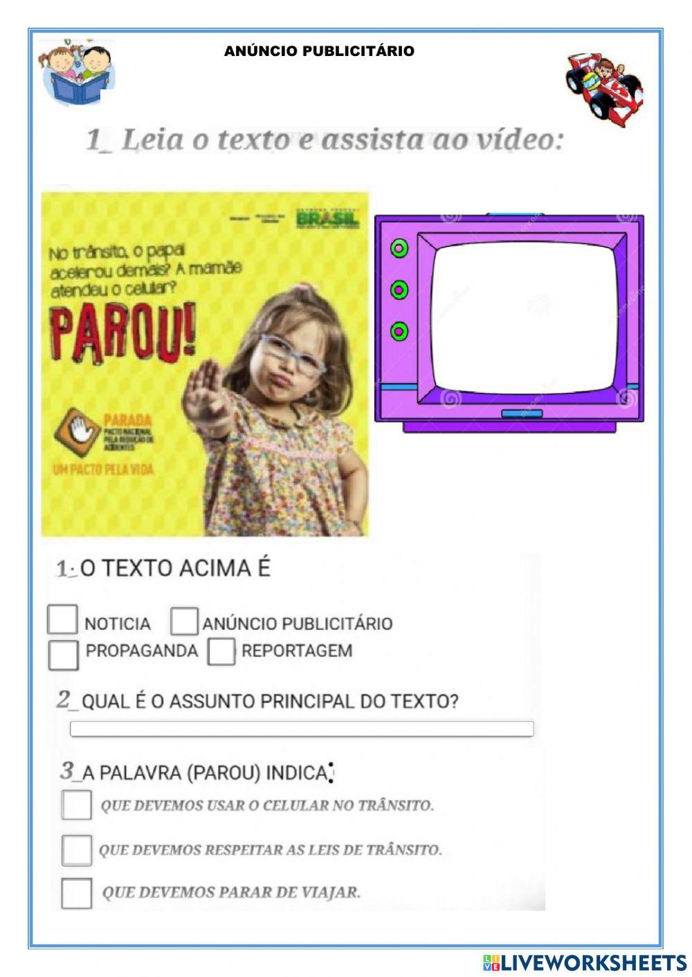 Genero textual anúncio publicitario
