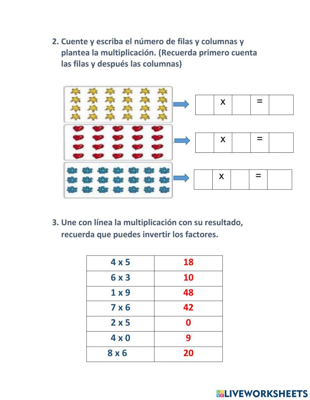 Multiplicaciones lineales