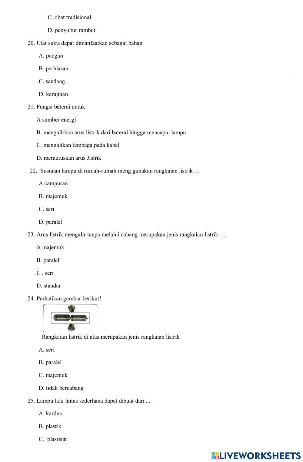 Pas ipa kelas 6 s 1 2021