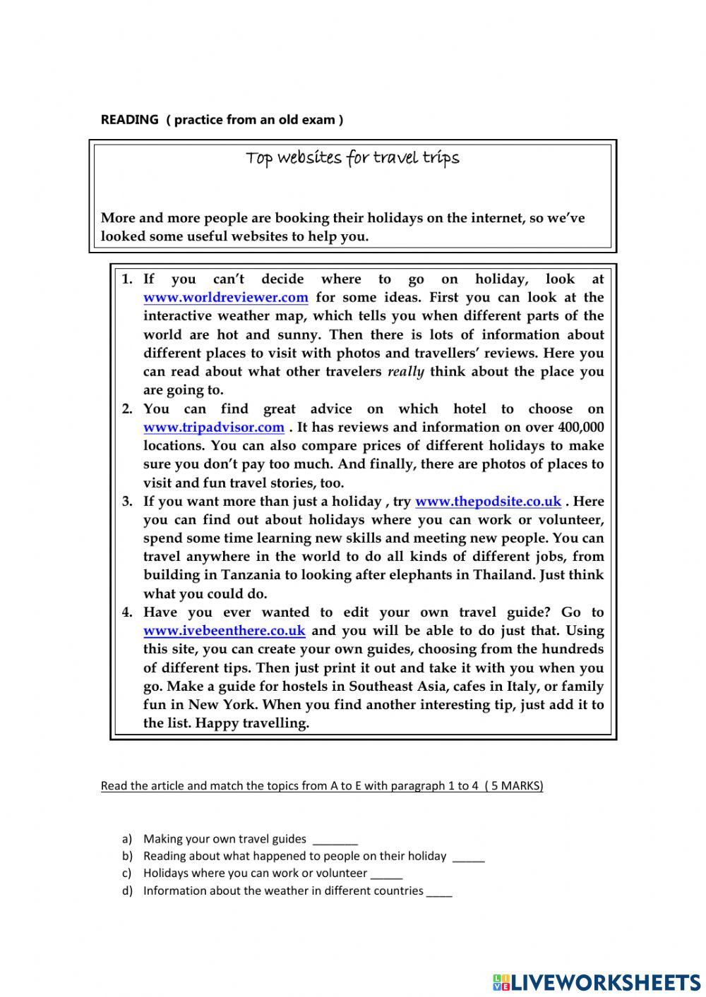 Reading understanding