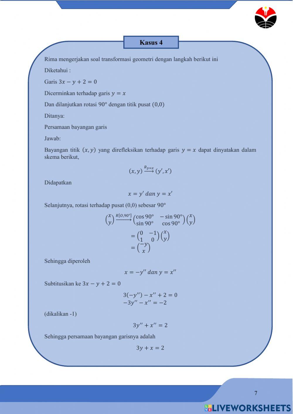 Transformasi Geometri