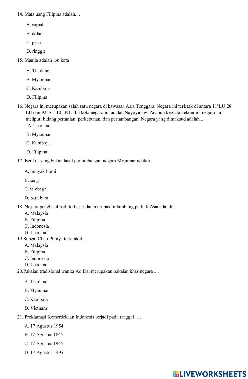 Pas ips kelas 6 s 1 2021