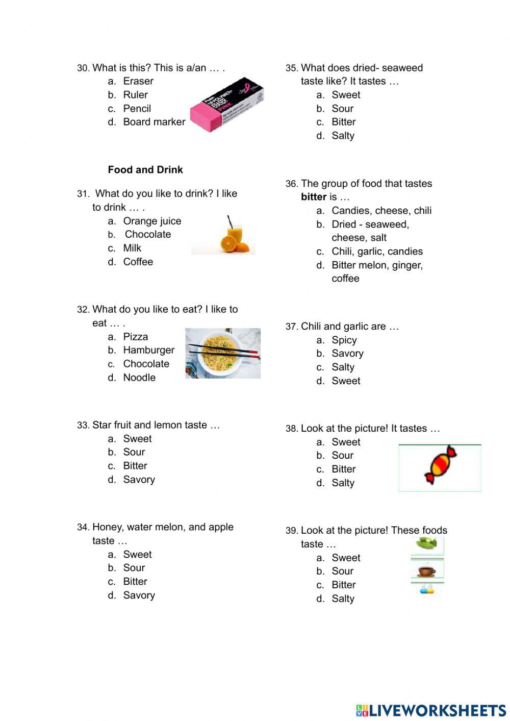 Latihan Soal Bahasa Inggris Grade 2 Semester 1 Latihan Soal Bahasa Inggris Grade 2 Semester 1