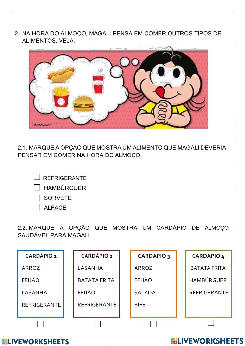 Alimentos saudáveis