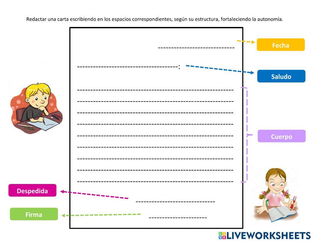 Escritura de carta Escritura de carta