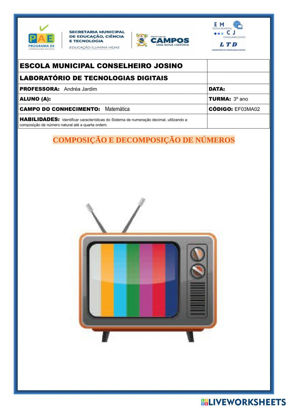 Compoisção e decomposição de números