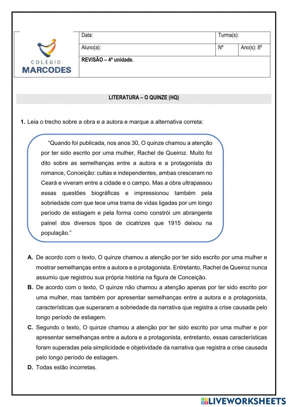 Redação e literatura