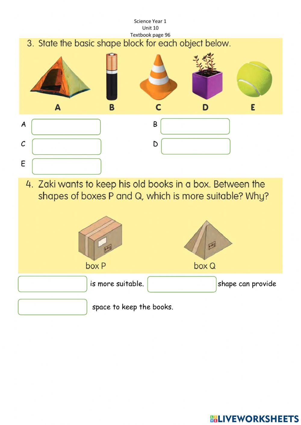 Sc yr 1 lets answer unit 10