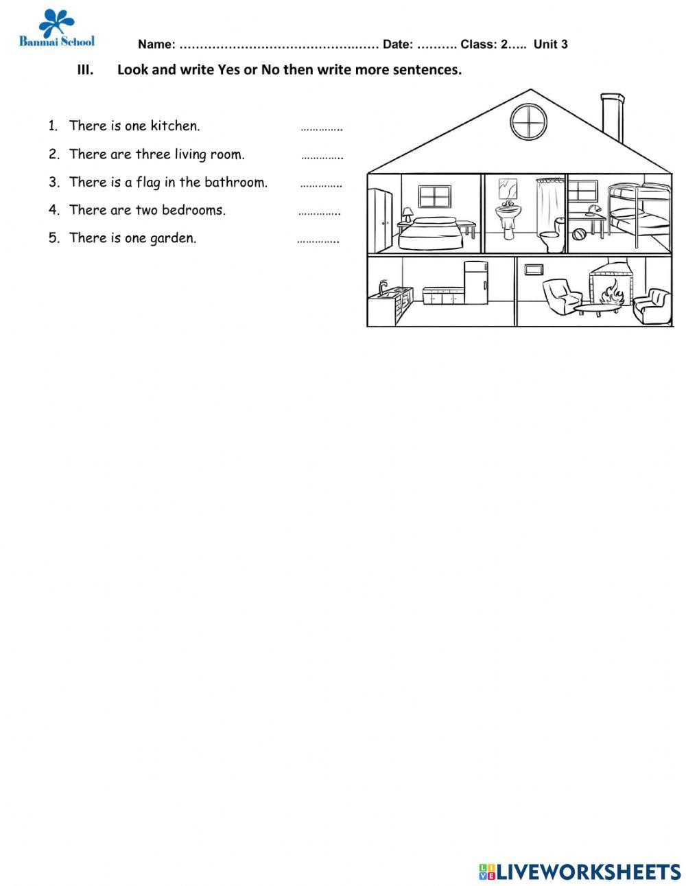 Unit 3 Parts of the house