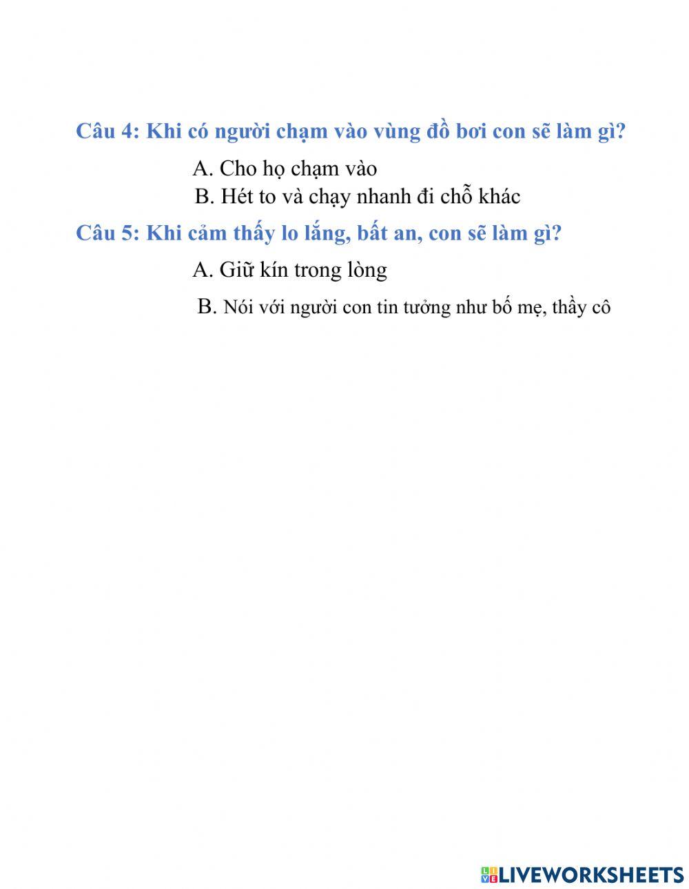 Lớp 4 - 6 cánh hoa