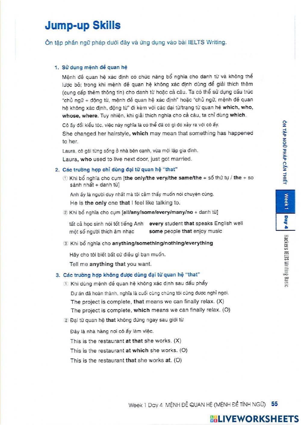 W1 D4 Relative Clause