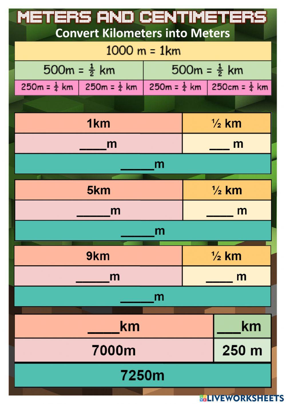 Meters and Kilometers