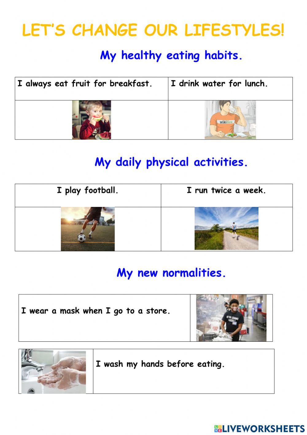 Let’s change our lifestyles!