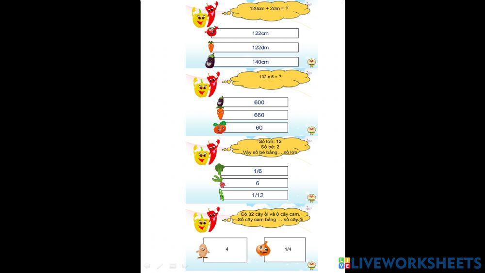 Toán - Luyện tập