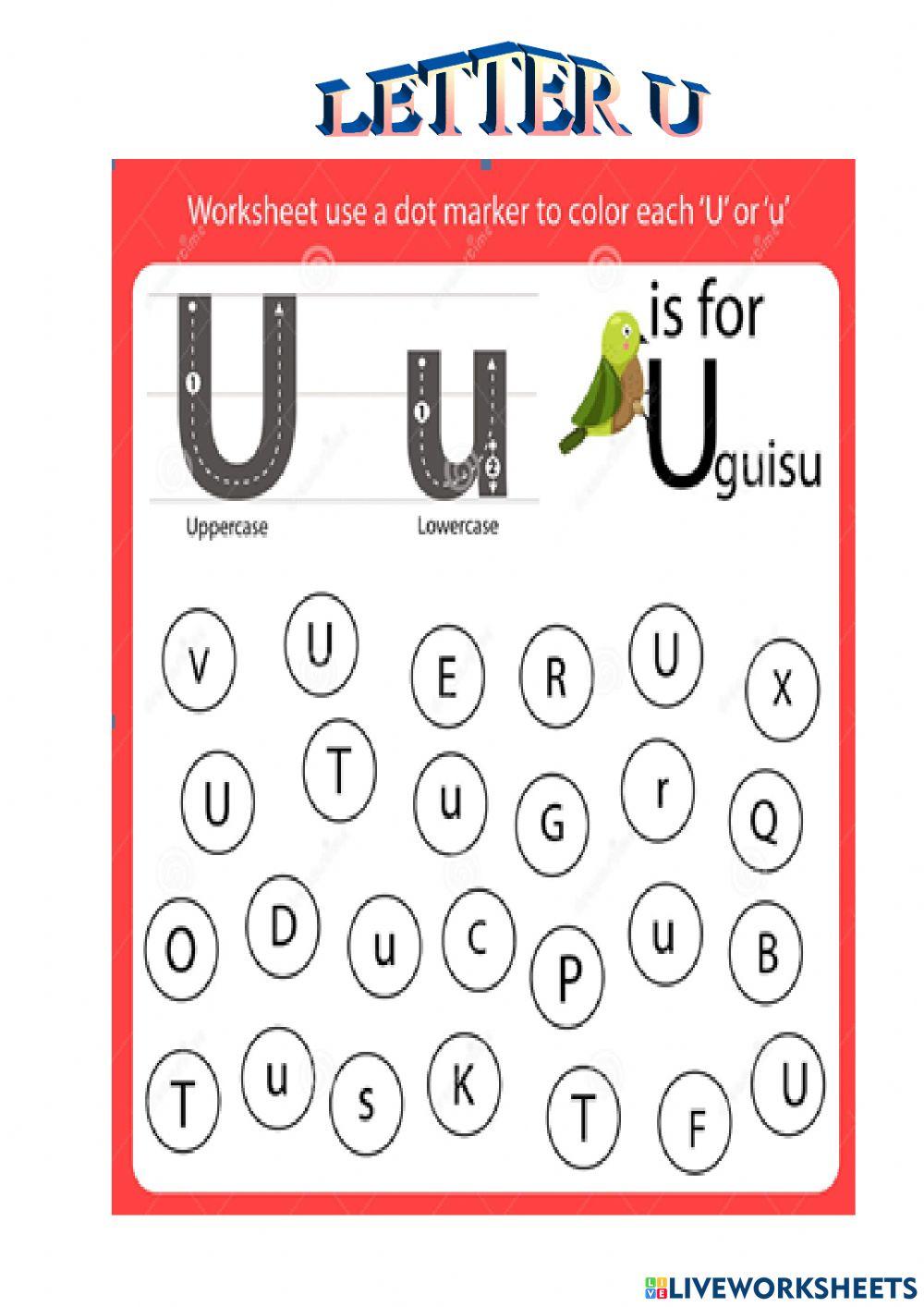 Letter U