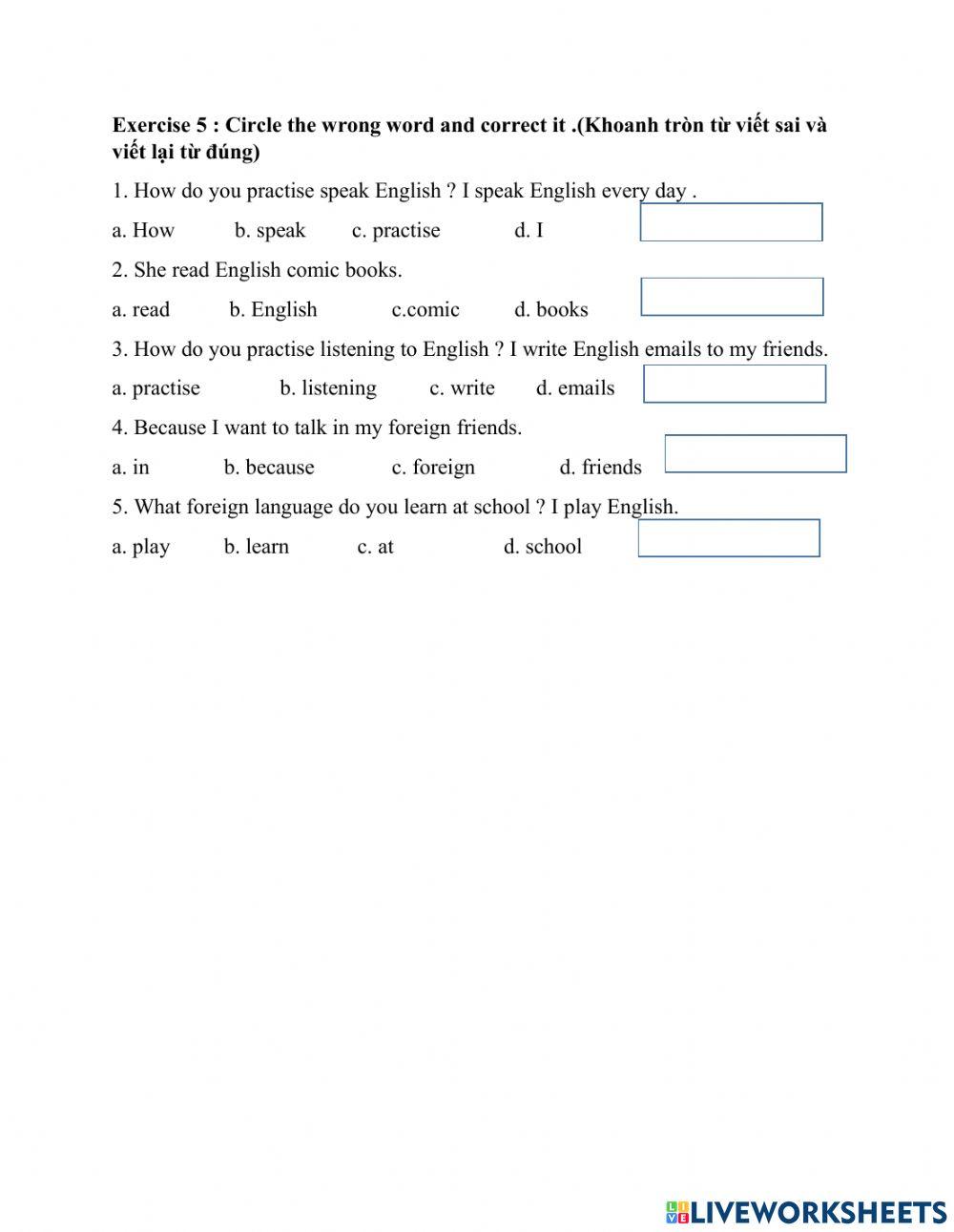 Grade  : Unit 7 : How do you learn English ?