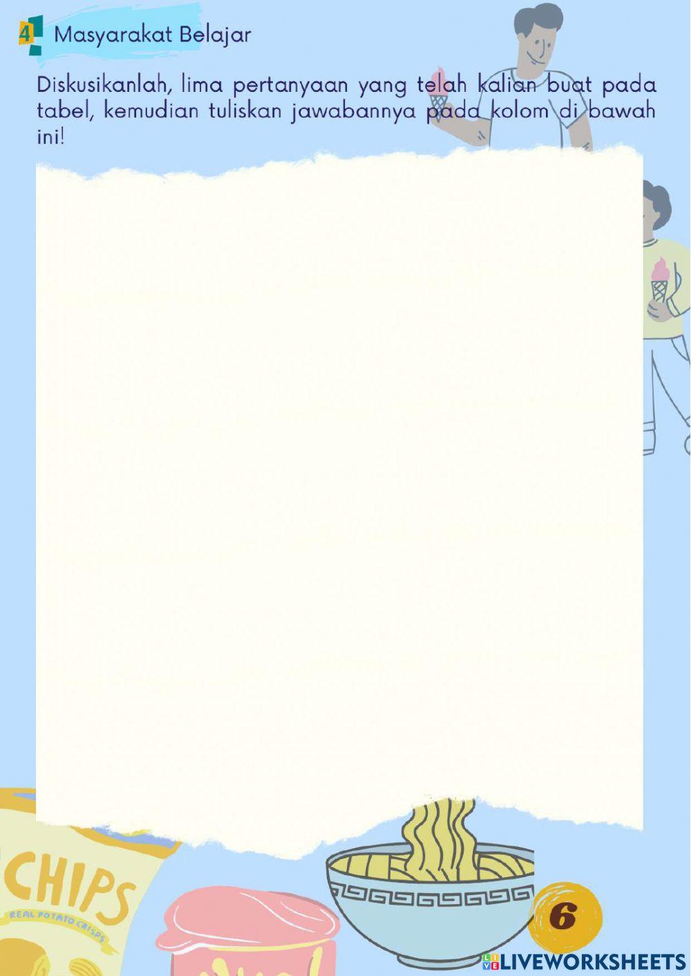 LKPD Zat Aditif Pada Makanan dan Minuman