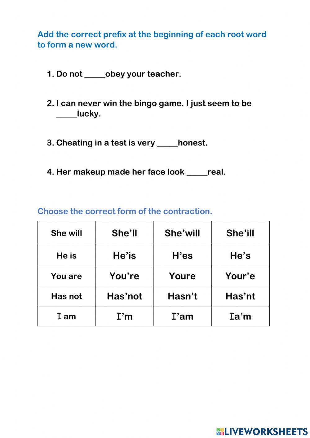 Reading Skills Test