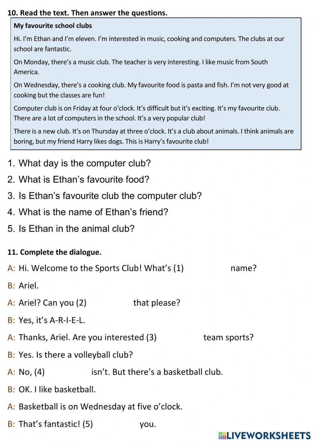 Unit 1 Test. EPS.Part 2