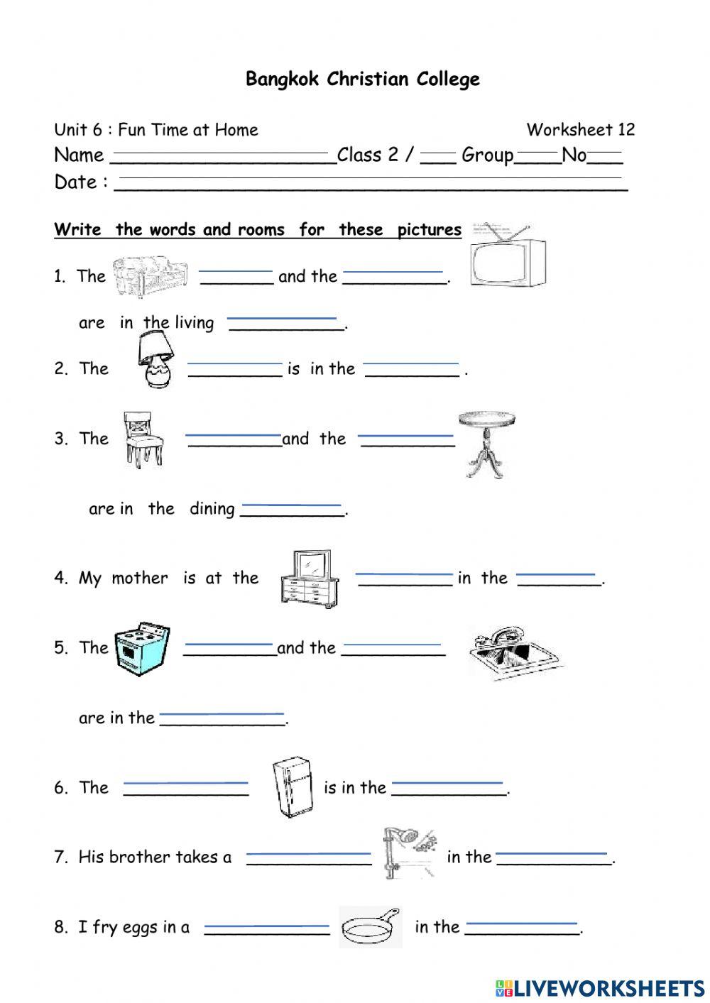 English 2 Unit6 WS12