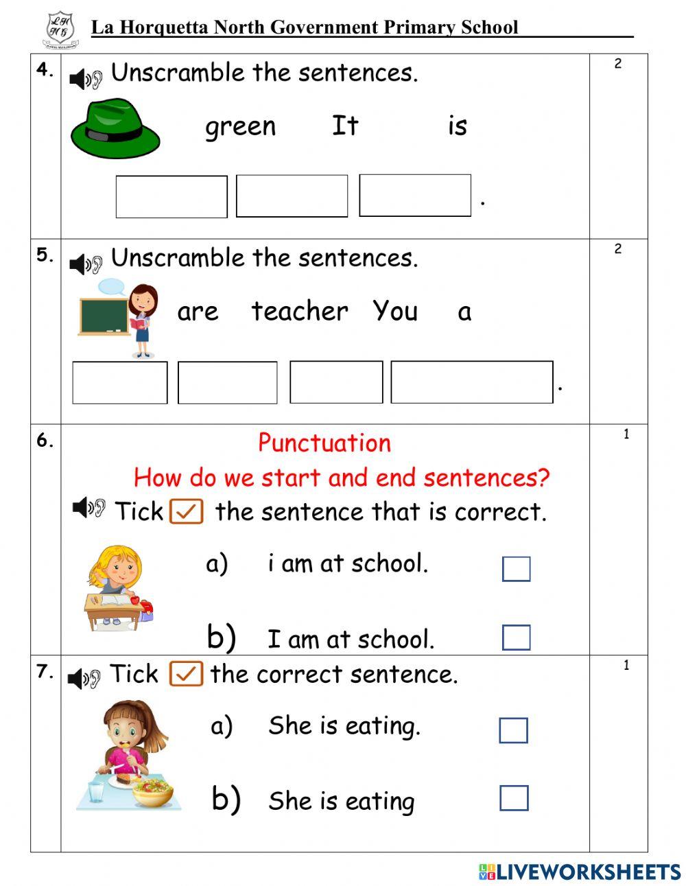 EOT TEST CREATIVE WRITING