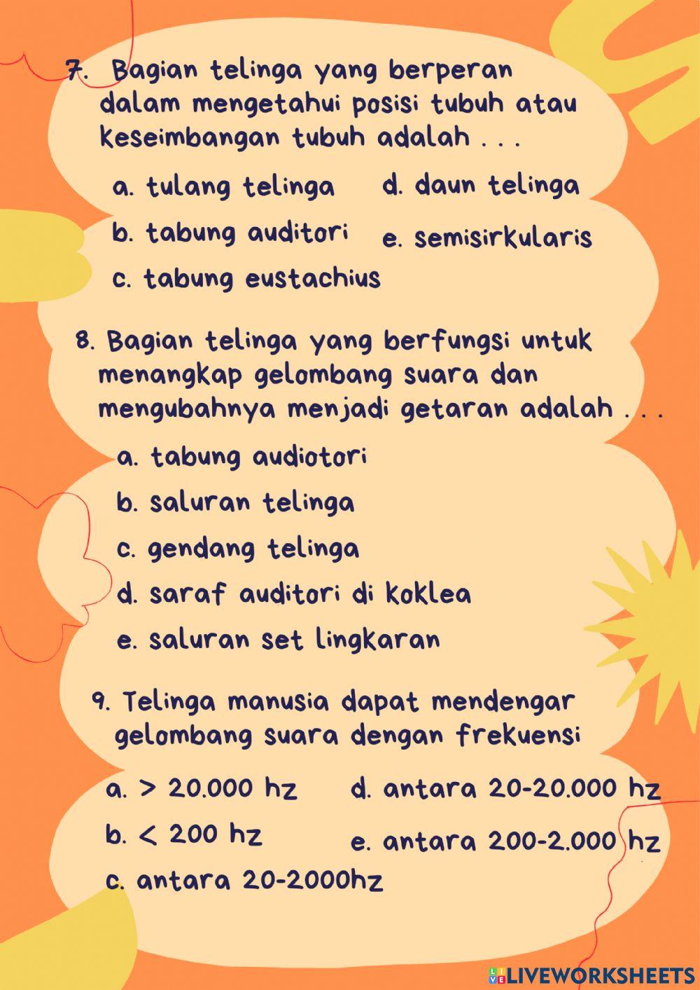 Soal Biologi Kelas XI