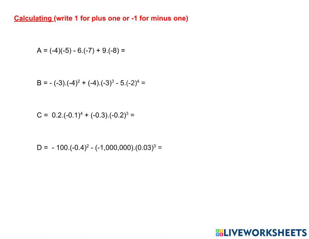Calculating rational numbers 4