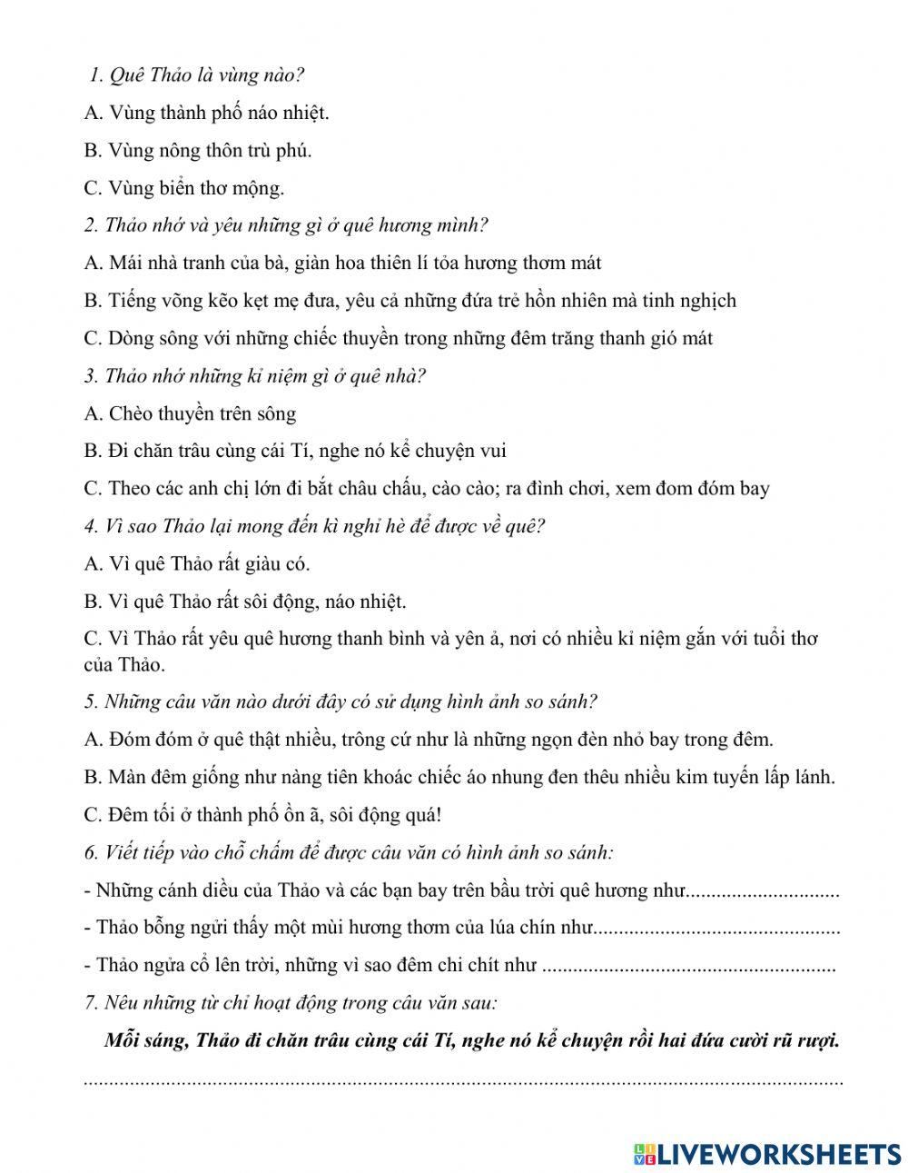 Phiếu bài tập tuần 13