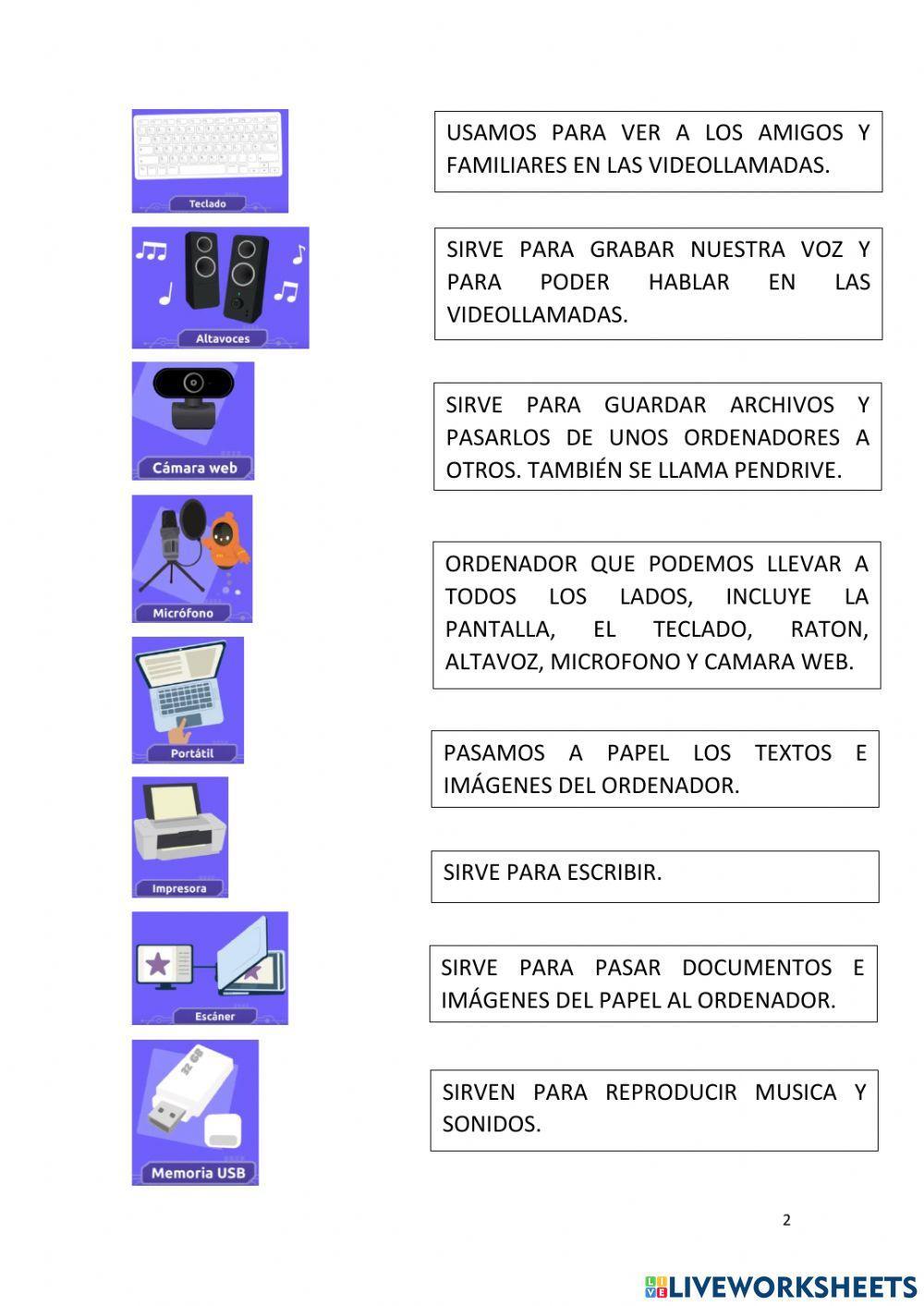 Vocabulario Nuevas Tecnologias I