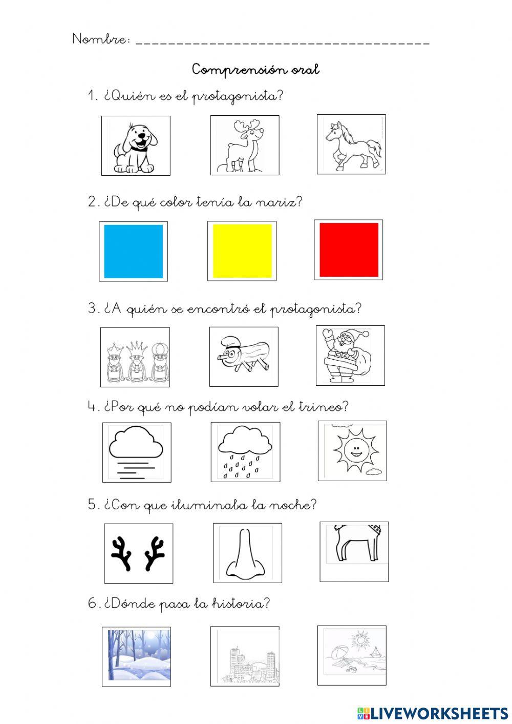 Comprensión oral Navidad