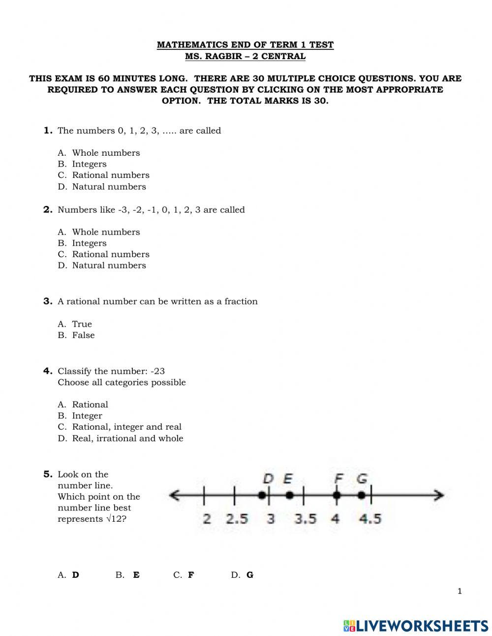 2 Central EOT Paper 1