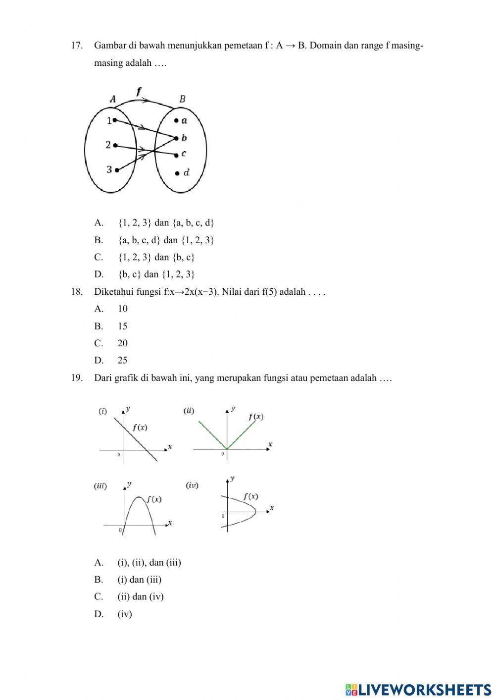 Pas Matematika Kelas 8